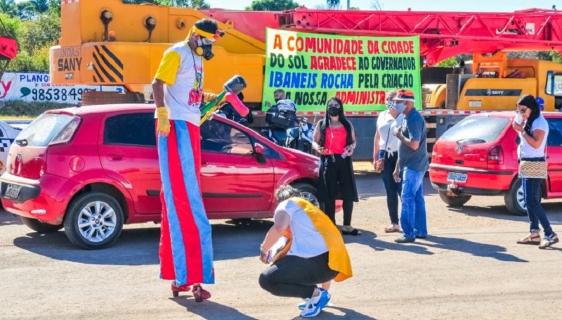 População celebra co carreata o primeiro aniversário do Sol Nascente/Pôr do Sol