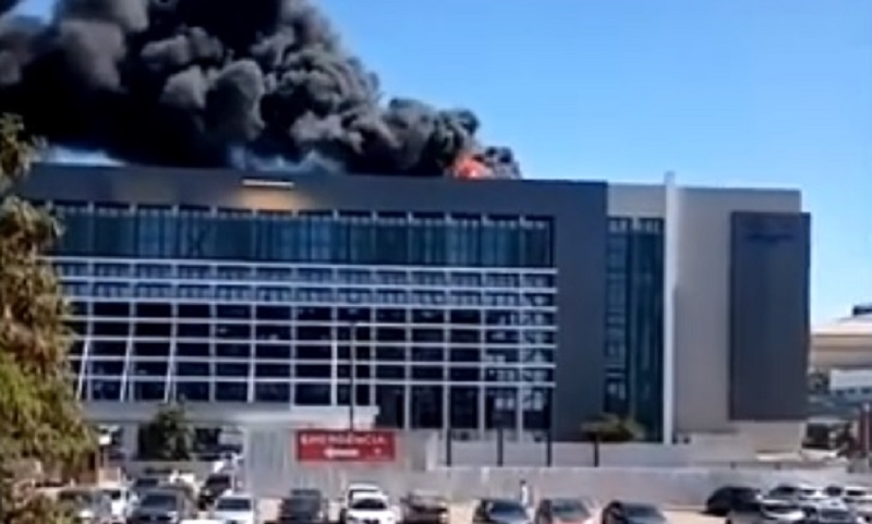 VEJA NO VÍDEO! Hospital Santa Luzia pega fogo em Brasília; pacientes são evacuados-RADAR-DF