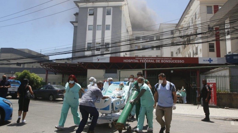 Sobe para dois o número de mortos após incêndio de hospital no Rio-RADAR-DF