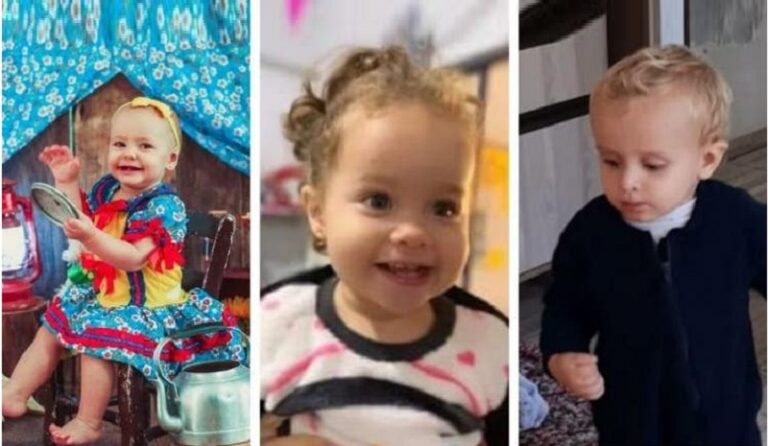 Elas são: Sarah Luiza Mahle Sehn, de 1 ano e 7 meses, Anna Bela Fernandes de Barros, de 1 ano e 8 meses e Murilo Massing, de 1 ano e 9 meses