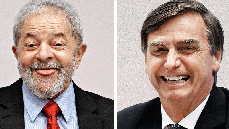 O levantamento revela  que o ex-presidente Luiz Inácio Lula da Silva (PT) tem a menor rejeição, mas Bolsonaro tem 26,7% de eleitores que 