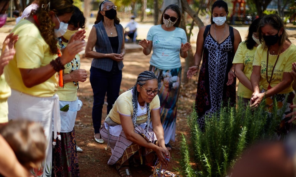 Implantação acontece dentro de oficina do projeto Conexão Verde do Brasília Ambiental