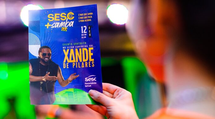xande de pilares, é atração do sesc+samba de brasília em fevereiro