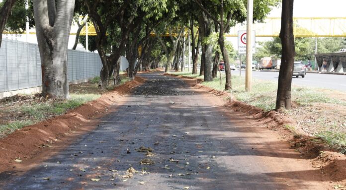 Ciclovia do Pistão Sul começa a ser construída