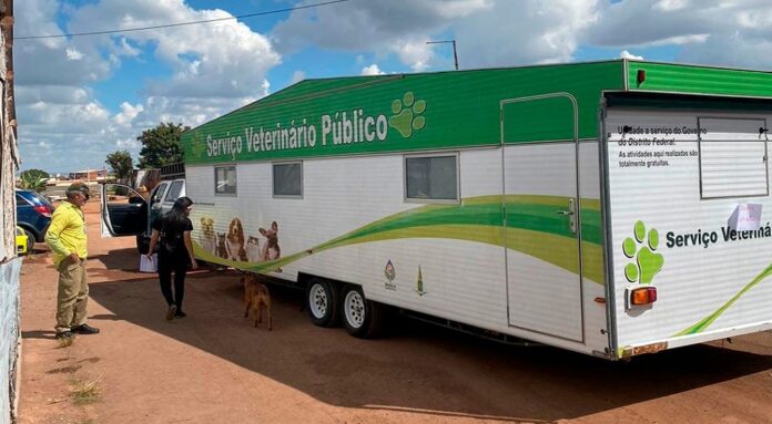 Unidade móvel oferece atendimento veterinário no Recanto das Emas
