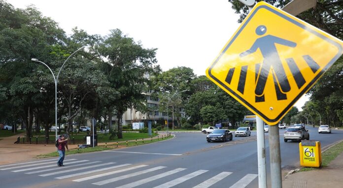 Faixas de pedestre são símbolos de segurança no DF