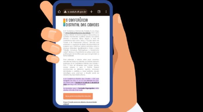 Inscrições para a comissão da Conferência Distrital das Cidades terminam nesta quarta (15)