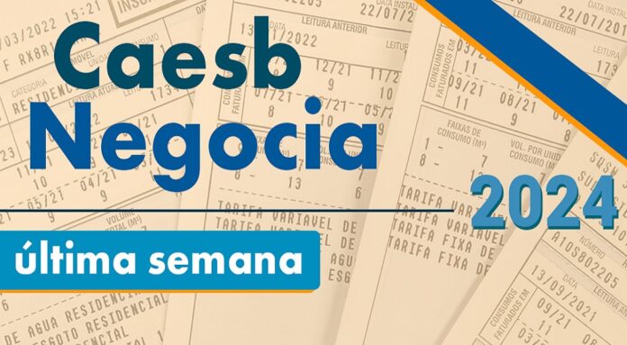 Última semana para negociar dívida com a Caesb