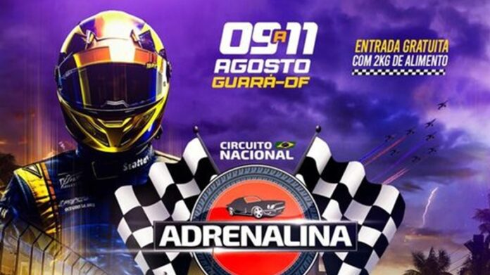 Circuito Adrenalina agita o Guará com manobras radicais, carros antigos e atrações musicais. De 9 a 11 de agosto, o evento promete movimentar o estacionamento do estádio Cave, atraindo os amantes do automobilismo.