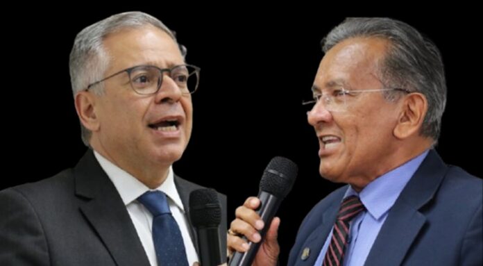 Compromisso inabalável: Paulo Maurício Siqueira (Poli) reafirma, ao presidente da ABBP, Toni Duarte, que a OAB-DF estará sempre pronta para defender a liberdade de imprensa e o Estado Democrático de Direito.