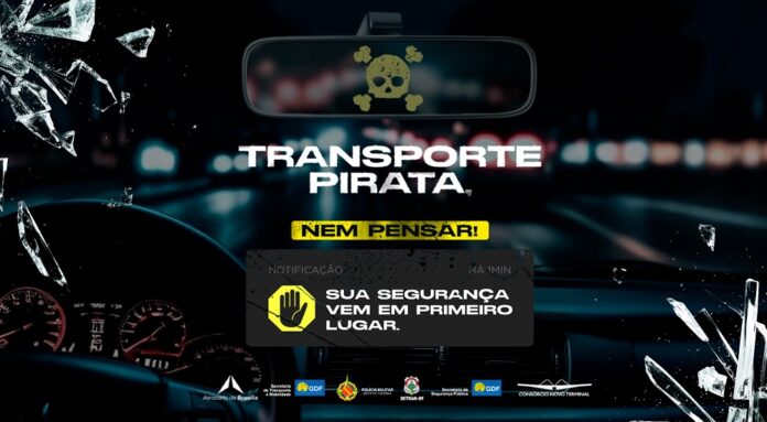 Campanha do GDF alerta sobre riscos do transporte pirata