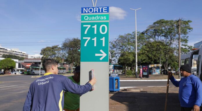 GDF reforça endereçamento urbano com mais de 33,5 mil placas desde o ano passado