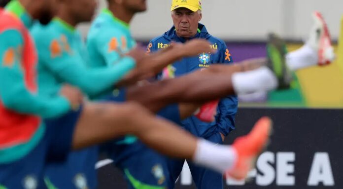 Brasil enfrenta Equador na estreia do italiano Carlo Ancelotti