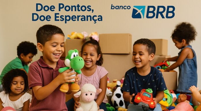 O BRB, por meio do seu Instituto, realiza campanha solidária para o Dia das Crianças: cada brinquedo doado ou resgatado em pontos será dobrado, ampliando o impacto e levando alegria a crianças em vulnerabilidade.