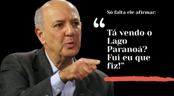 Da sátira política à autocaricatura: o inelegível pré-candidato do DF revive o Santelmo Urubulino em versão superpoderosa. Obras de outros, promessas infladas e a velha mania de reivindicar méritos alheios.