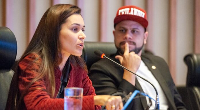 A diretora do Sinpro-DF e pré-candidata do PSOL, Ana Claudia Bonina, visita escolas para defender paralisação após derrota da esquerda no caso BRB. Professores questionam uso político do sindicato dentro das salas de aula.