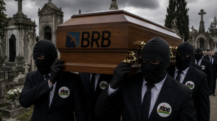 Depois de permitir o saqueamento do mais importante banco público de Brasília, o MDB-DF agora age na moita para enterrar o BRB ainda vivo e agonizante. Quem ajudou a criar a crise tenta decretar o fim da vítima.