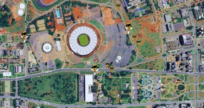 Jogo Flamengo x Olímpia impacta trânsito no entorno do Mané Garrincha