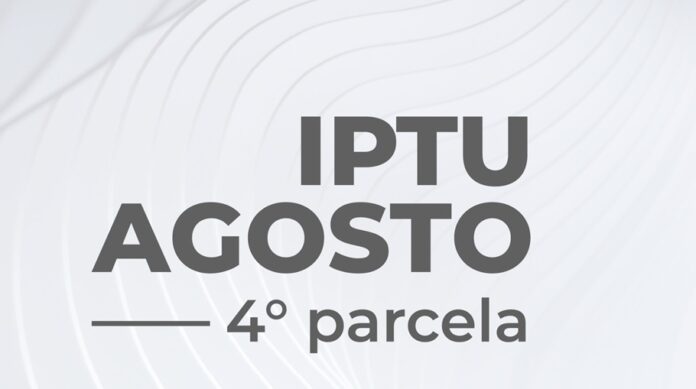 Quarta parcela do IPTU vence a partir desta segunda-feira (10)
