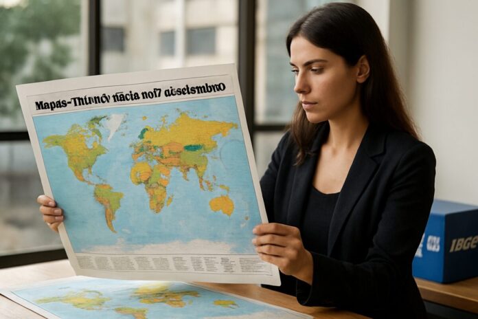 IBGE disponibiliza mapas-múndi atualizados a partir de 7 de setembro
